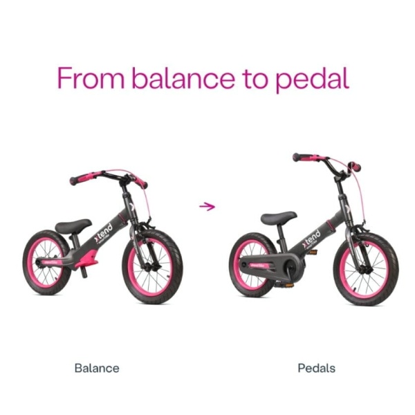 Rowerek biegowy z dołączanymi pedałami SmarTrike 3-7lat Pink 2 funkcje