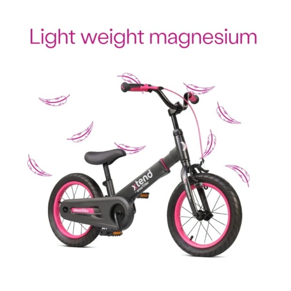 Rowerek biegowy z dołączanymi pedałami SmarTrike 3-7lat Pink magnezowa rama