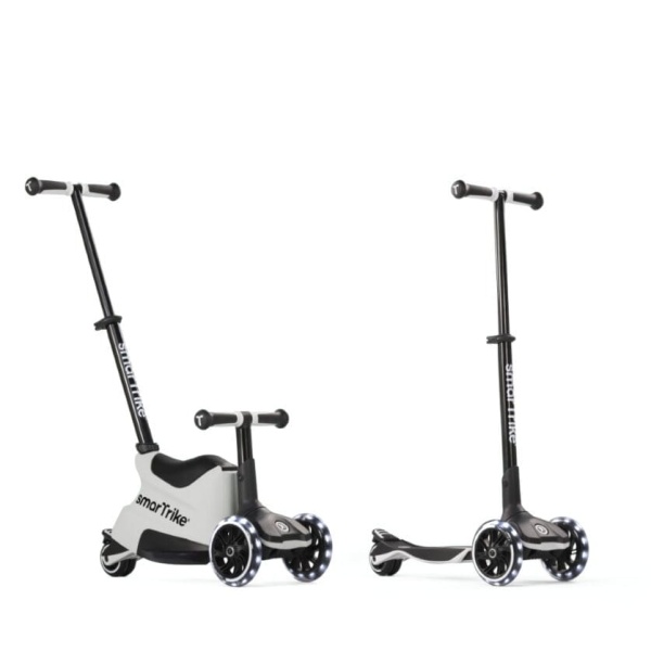 SmarTrike Jeździk 4w1 Xtend Scooter - Cool Gray widok jeździka i hulajnogi
