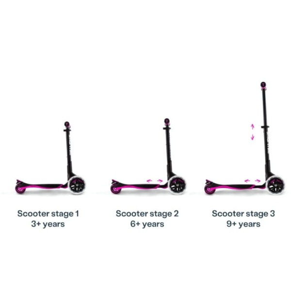 smarTrike Hulajnoga 3w1 Xtend Scooter Pink etapy użytkowania