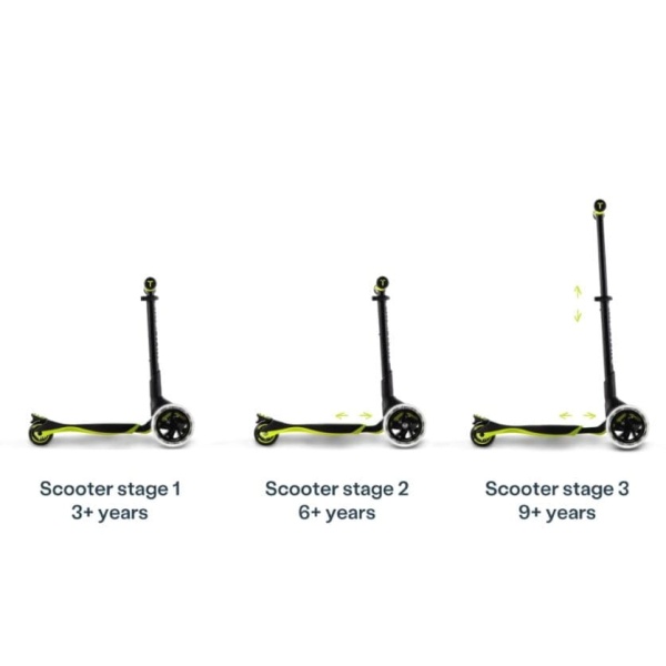 smarTrike Hulajnoga 3w1 Xtend Scooter Yellow etapy użytkowania