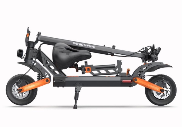 Hulajnoga elektryczna Kukirin G2 PRO 600W 15Ah 55km widok po złożeniu