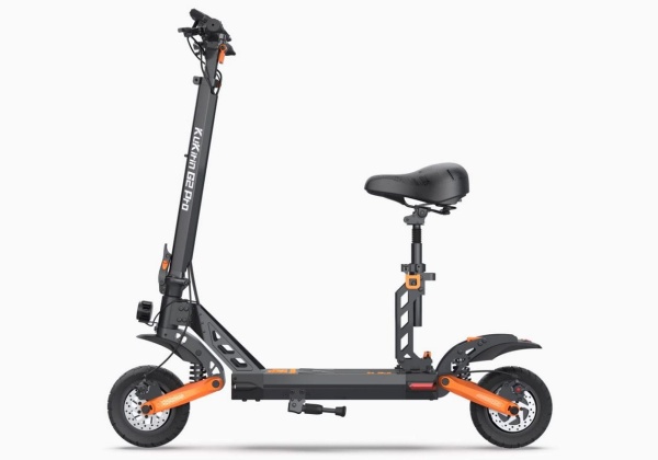 Hulajnoga elektryczna Kukirin G2 PRO 600W 15Ah 55km widok od boku lewa strona