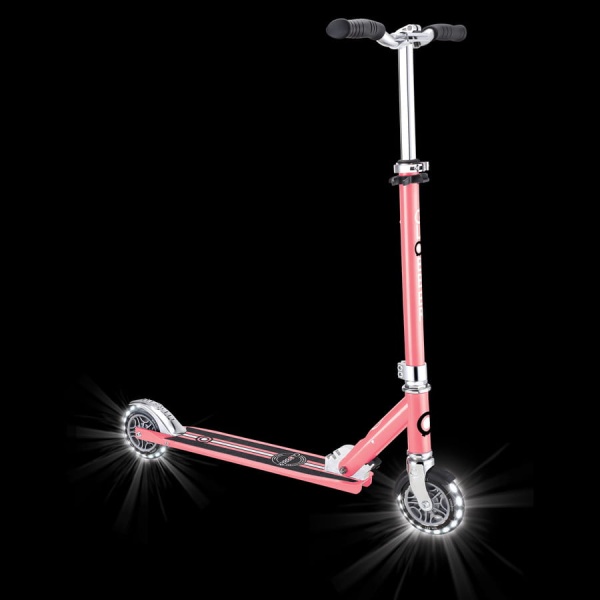 Globber hulajnoga Flow Element Lights Coral Pink koła led