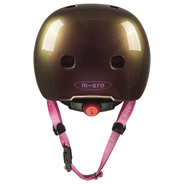 Micro kask - Pink Neochrome rozm. M 52-56cm widok od tyłu