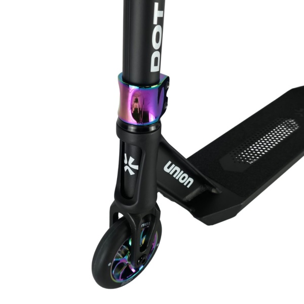 Hulajnoga wyczynowa Union Dot M Black Neochrome widok widelca