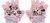 Rękawiczki rowerowe dziecięce DISNEY - Minnie Pastel Pink