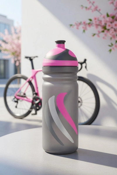 Zdrowy Bidon 0,7L Bike Edition - Różowy LS