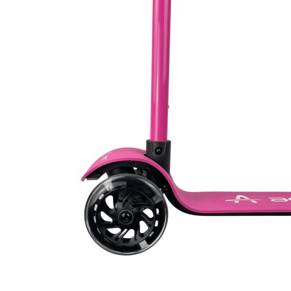 Hulajnoga trójkołowa dziecięca Aest Pink koła przednie
