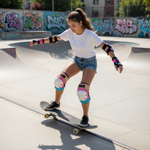 Eight Ball Skate Pads Ochraniacze Dla Dzieci S/M 8+ Sunset lifestyle skatepark LS