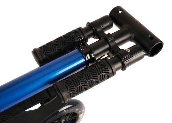 Hulajnoga dziecięca Rideoo 120 City Scooter LED Blue składane rączki kierownicy
