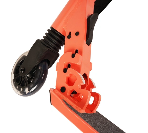 Hulajnoga dziecięca Rideoo 120 City Scooter LED Salmon system składania
