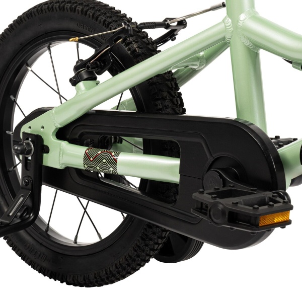 Huffy rowerek dziecięcy Literide Alu 14" 24205W Miętowo Zielony osłona łańcucha