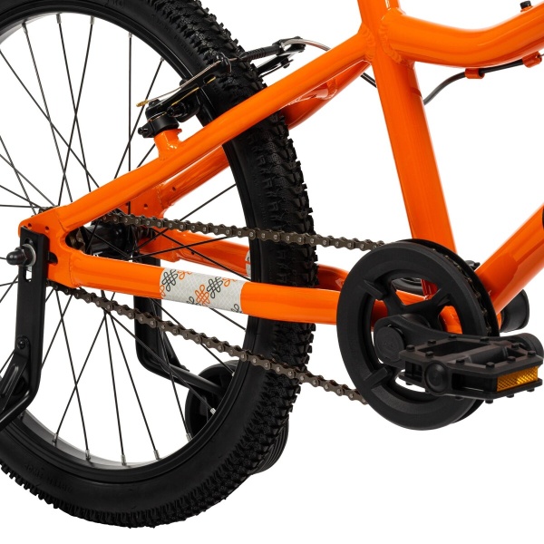 Huffy rowerek dziecięcy Literide Alu 20" 23205W Pomarańczowo Grafitowy napęd