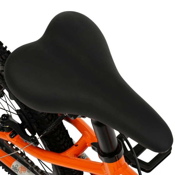 Huffy rowerek dziecięcy Literide Alu 20" 23205W Pomarańczowo Grafitowy siodełko