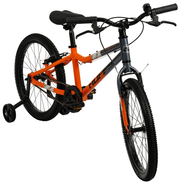Huffy rowerek dziecięcy Literide Alu 20" 23205W Pomarańczowo Grafitowy widok od przodu
