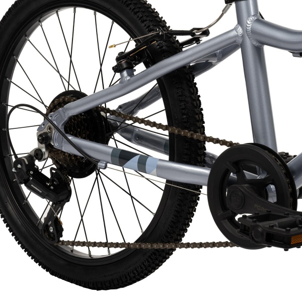 Huffy rowerek dziecięcy Literide Alu 20" 7-biegowy 23005W Srebrno Morski przerzutki 7 biegowe