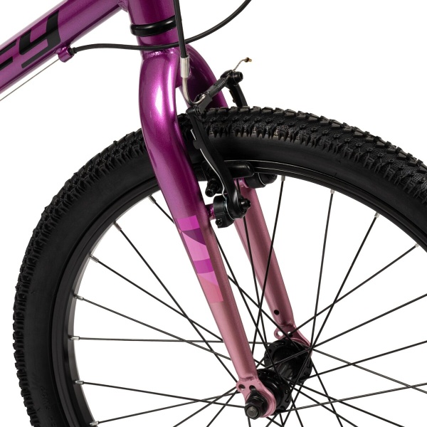 Huffy rowerek dziecięcy Literide Alu 20" 7-biegowy 23015W Różowo Fioletowy widelec z hamulcami v-brake