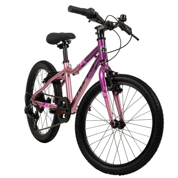 Huffy rowerek dziecięcy Literide Alu 20" 7-biegowy 23015W Różowo Fioletowy widok od frontu