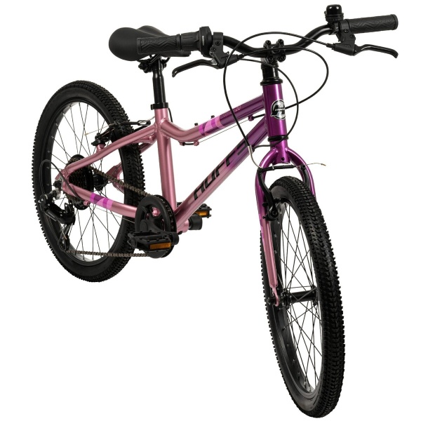 Huffy rowerek dziecięcy Literide Alu 20" 7-biegowy 23015W Różowo Fioletowy widok od przodu