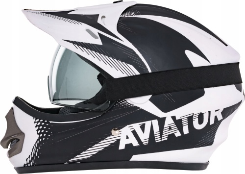 Przejdź do produktu Tornado Kask Crossowy Aviator MX White Black L 59-60