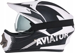 Tornado Kask Crossowy Aviator MX White Black M 57-58