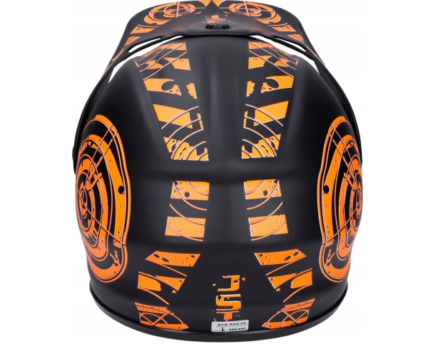 Tornado Kask Cross Enduro JST SX GR BlackOrange L 59-60 tył