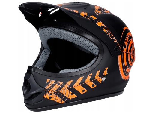 Przejdź do produktu Tornado Kask Cross Enduro JST SX GR BlackOrange L 59-60