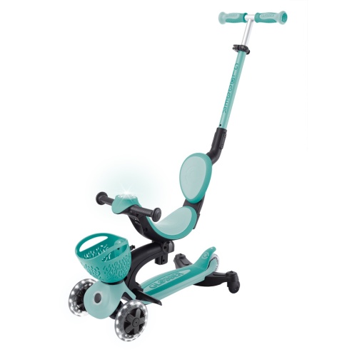 Przejdź do produktu Globber Hulajnoga z siedziskiem GoUp Baby 360 Lights Mint
