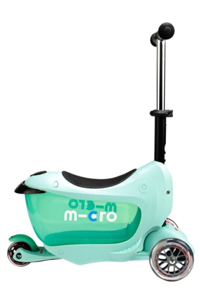 hulajnoga Mini Micro Deluxe 2GO PLUS Miętowa widok z prawej strony