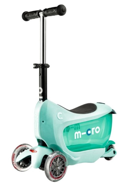 hulajnoga Mini Micro Deluxe 2GO PLUS Miętowa widok z przodu