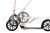 hulajnoga z dużymi kołami 25cm Razor A6 Silver składanie