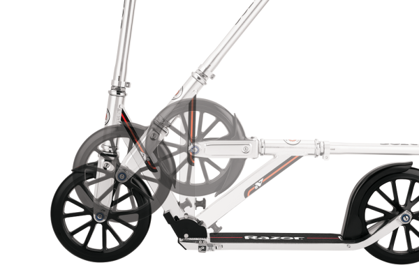 hulajnoga z dużymi kołami 25cm Razor A6 Silver składanie