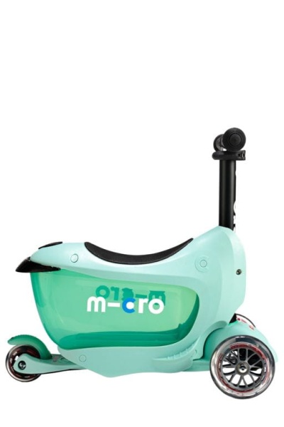 hulajnoga Mini Micro Deluxe 2GO PLUS Miętowa widok z prawej strony