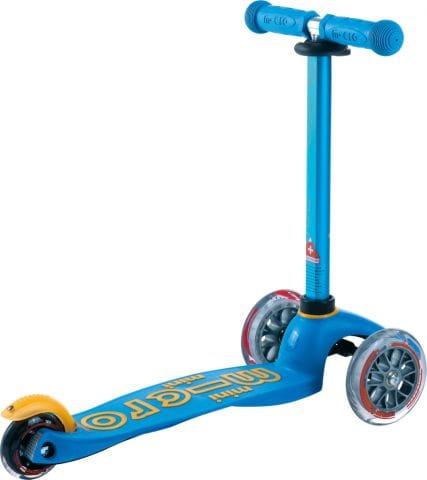 hulajnoga Mini Micro Deluxe Ocean Blue widok od tyłu