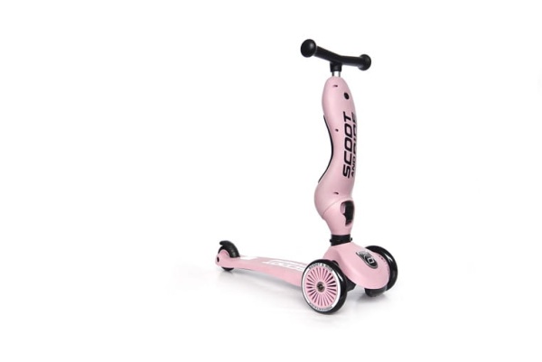 jeździk hulajnoga trójkołowa Scoot And Ride Highwaykick 1+ Rose funkcja hulajnogi