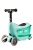 hulajnoga Mini Micro Deluxe 2GO PLUS Miętowa widok z przodu złożona kierownica