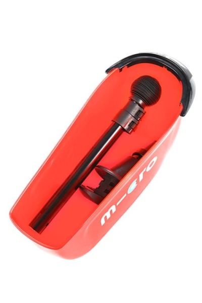 hulajnoga Mini Micro Deluxe 2GO PLUS Czerwona widok kosz na zabawki