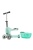 hulajnoga Mini Micro Deluxe 2GO PLUS Miętowa widok z przodu wyjęty kosz na zabawki