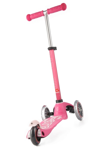 hulajnoga Mini Micro Deluxe Pink widok od tyłu