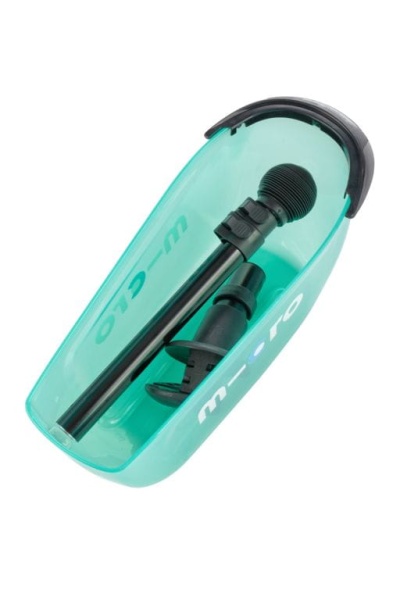 hulajnoga Mini Micro Deluxe 2GO PLUS Miętowa widok kosz i prowadnik