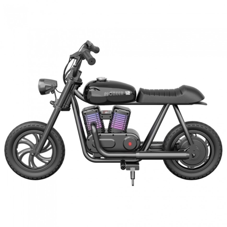 Hyper GoGo motocykl elektryczny Pioneer 12 PLUS - Czarny widok od boku