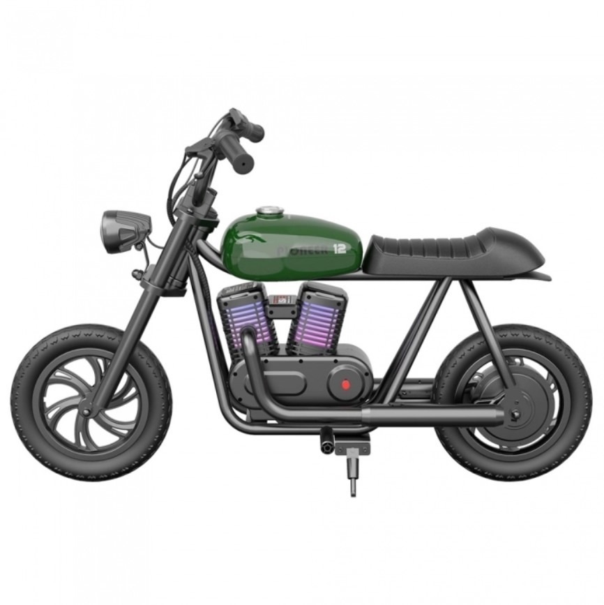 Hyper GoGo motocykl elektryczny Pioneer 12 PLUS - Zielony widok lewy profil