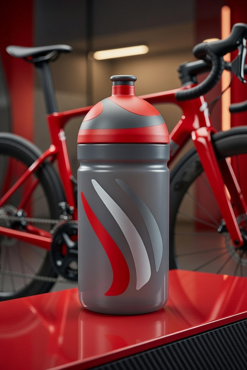 Zdrowy Bidon 0,5L Bike Edition - Czerwony LS