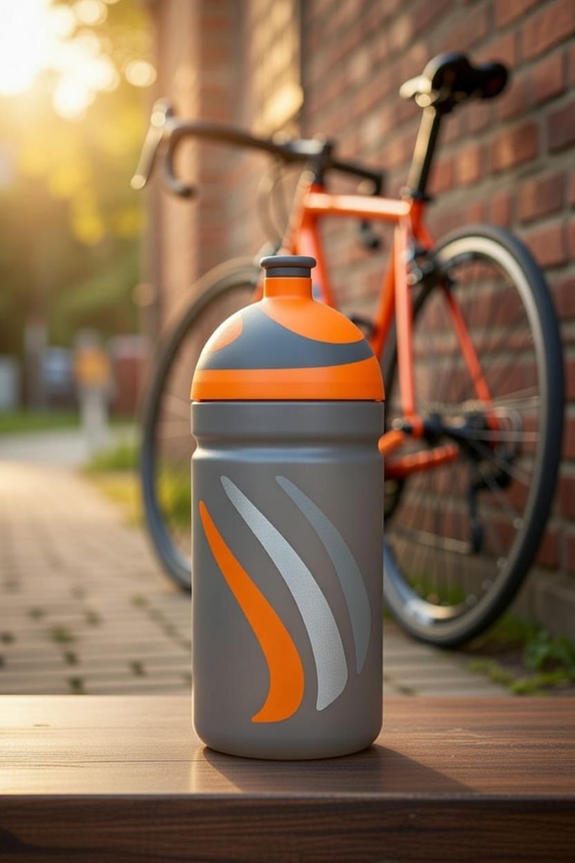 Zdrowy Bidon 0,5L Bike Edition - Pomarańczowy LS