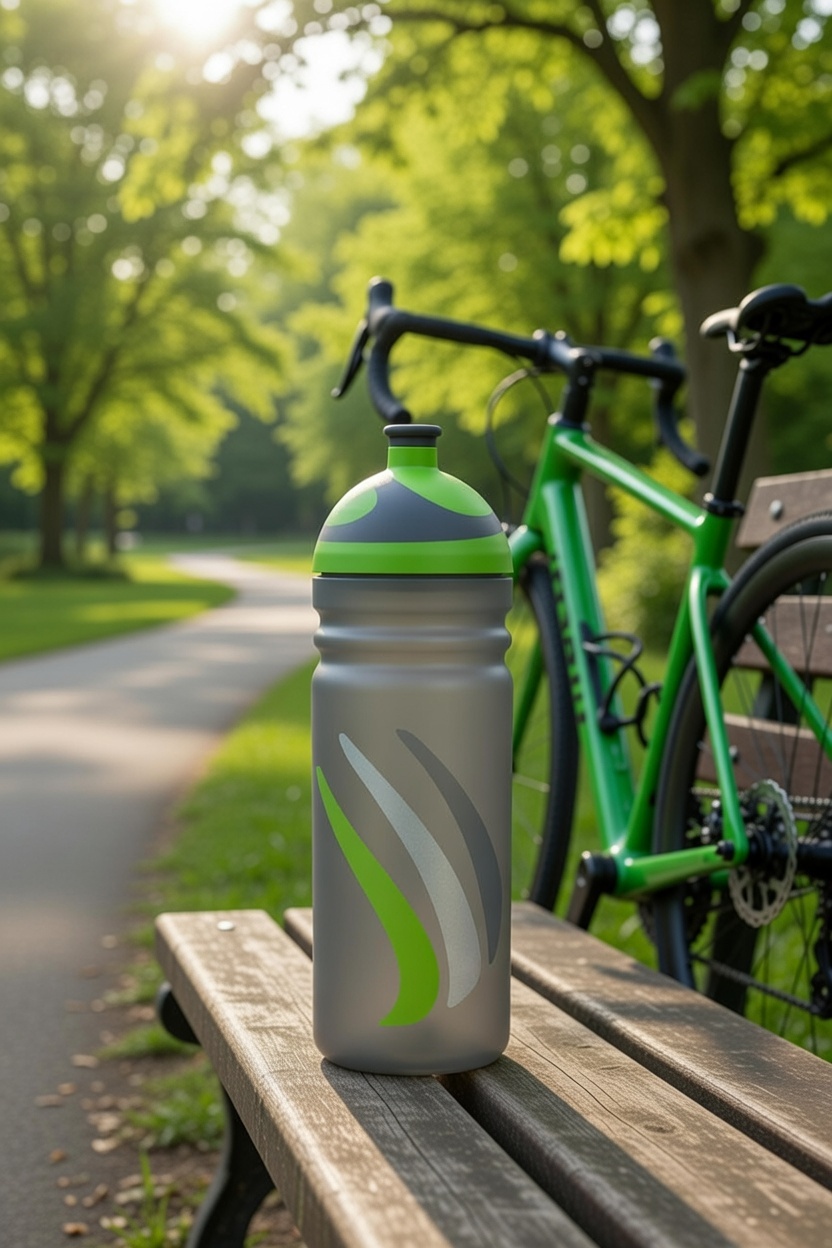 Zdrowy Bidon 0,7L Bike Edition - Zielony LS