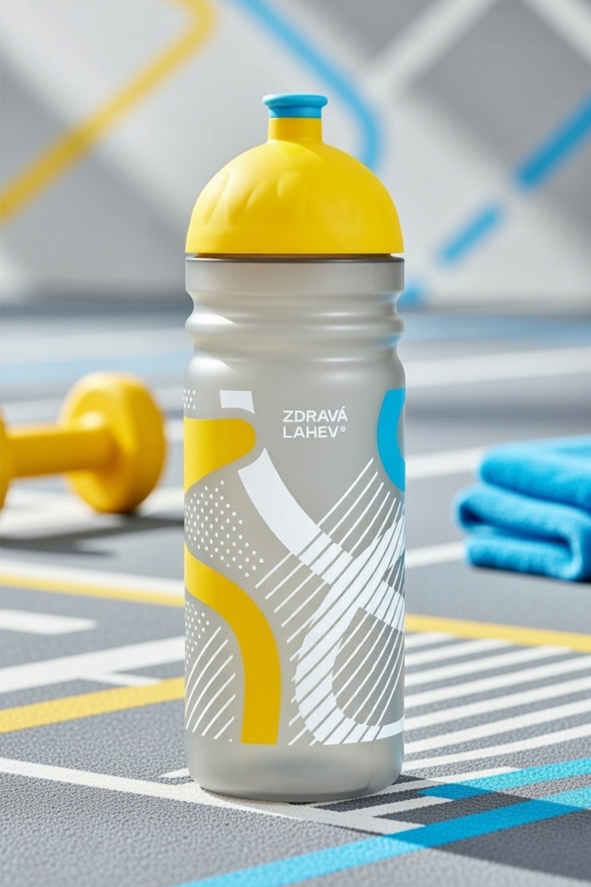 Zdrowy Bidon 0,7L - Sport Element Yellow LS