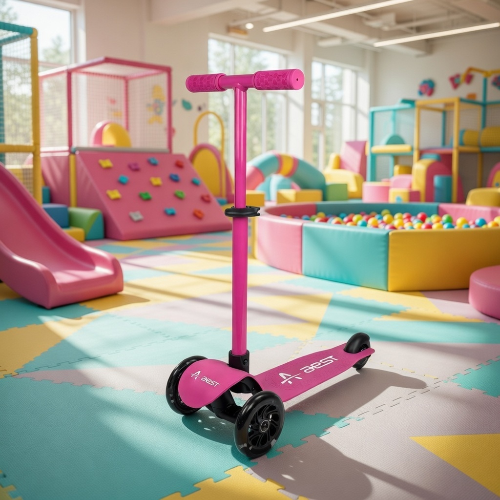 Hulajnoga trójkołowa dziecięca Aest Pink LS