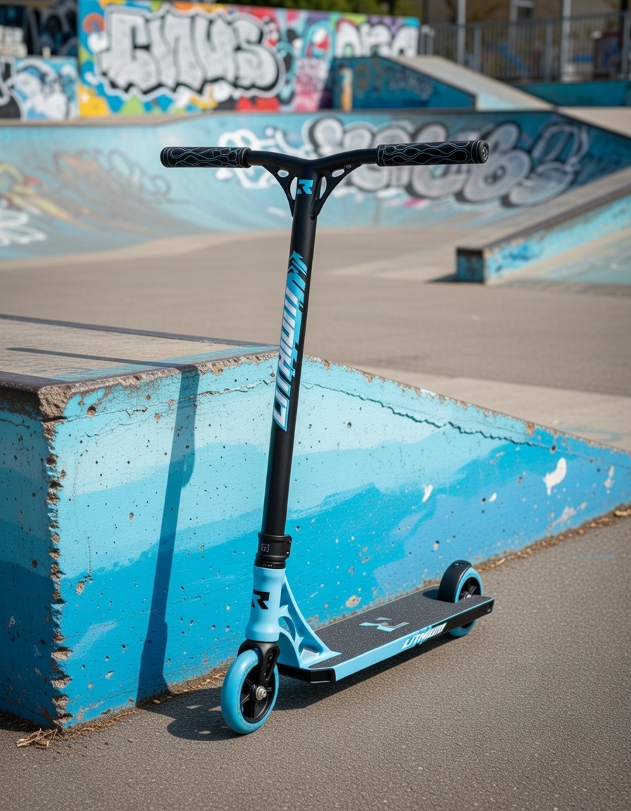 Hulajnoga wyczynowa ROOT Industries LITHIUM Blue Black na skatepark