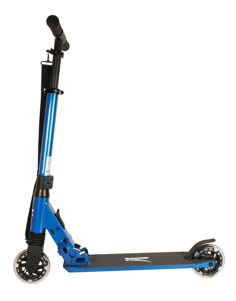 Hulajnoga dziecięca Rideoo 120 City Scooter LED Blue widok od boku